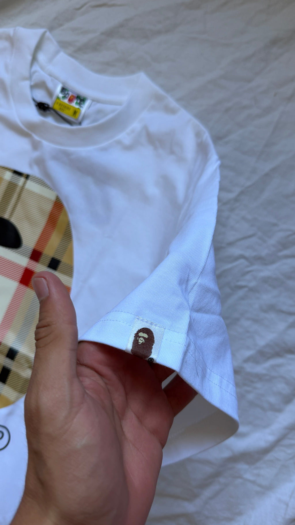 Bape Plaid Ape T-Shirt