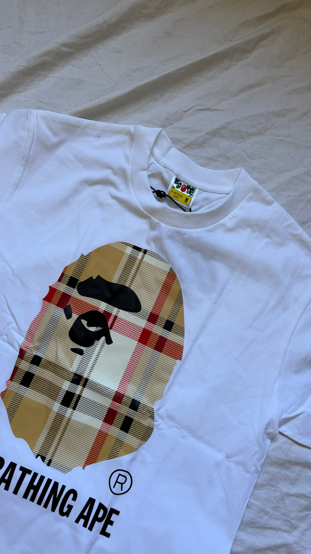 Bape Plaid Ape T-Shirt