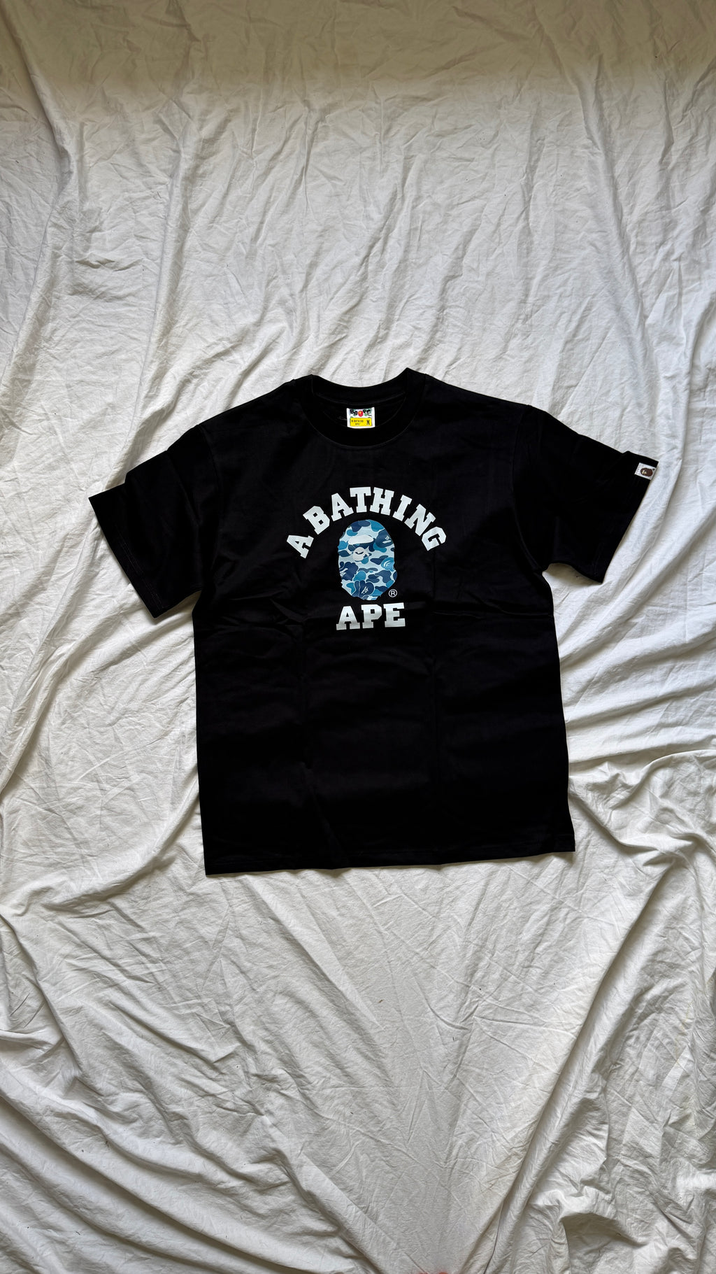 Bape College T-Shirt Blue Ape