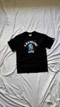Bape College T-Shirt Blue Ape