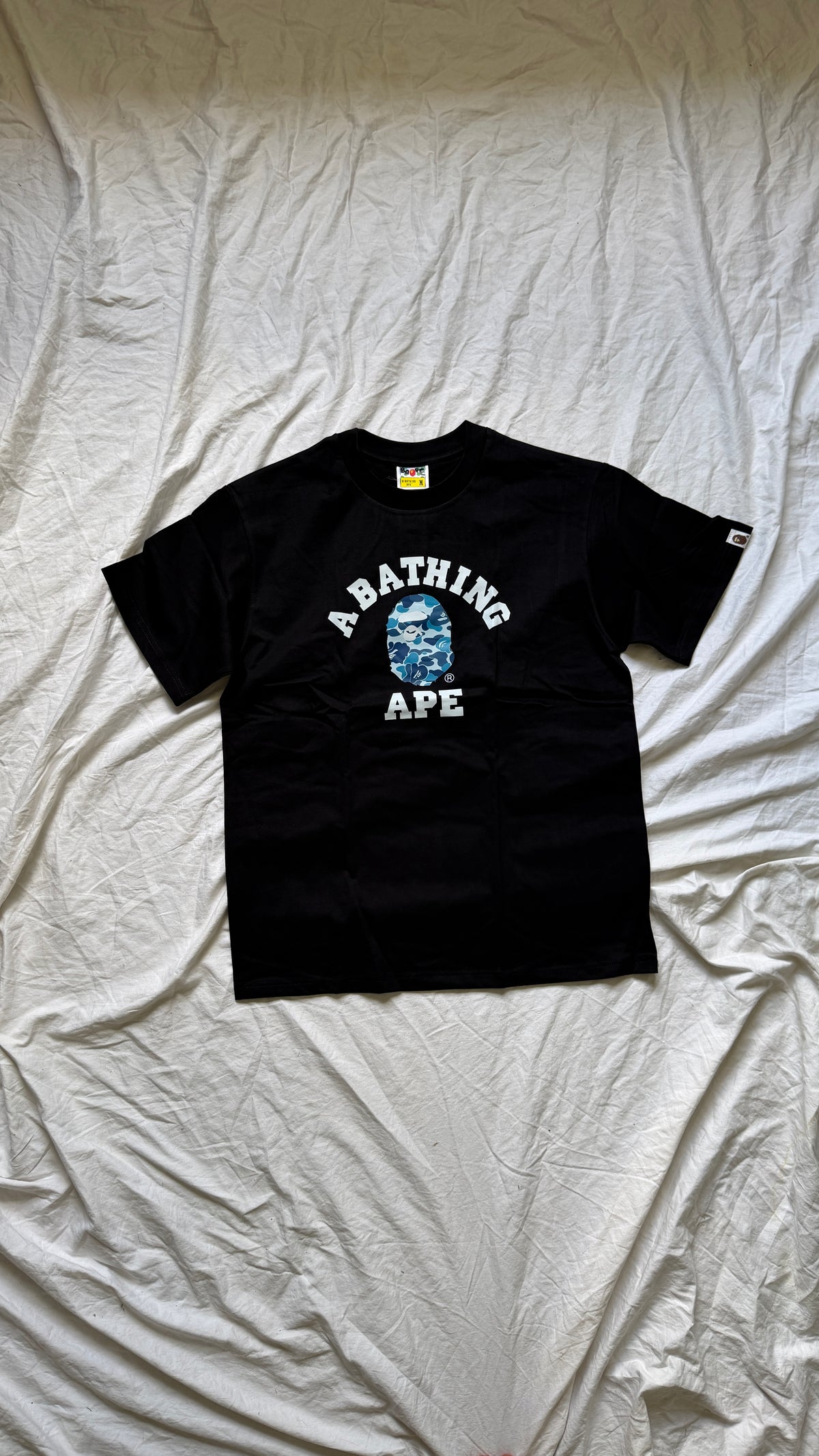Bape College T-Shirt Blue Ape