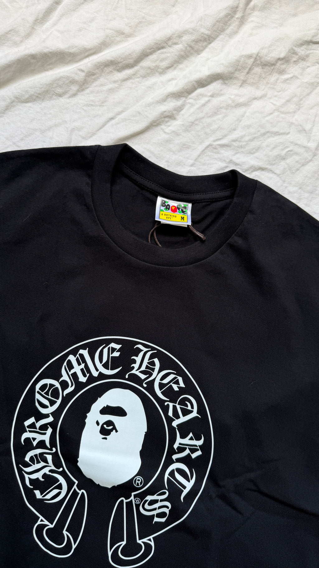 Bape x Chrome Hearts Black T-Shirt