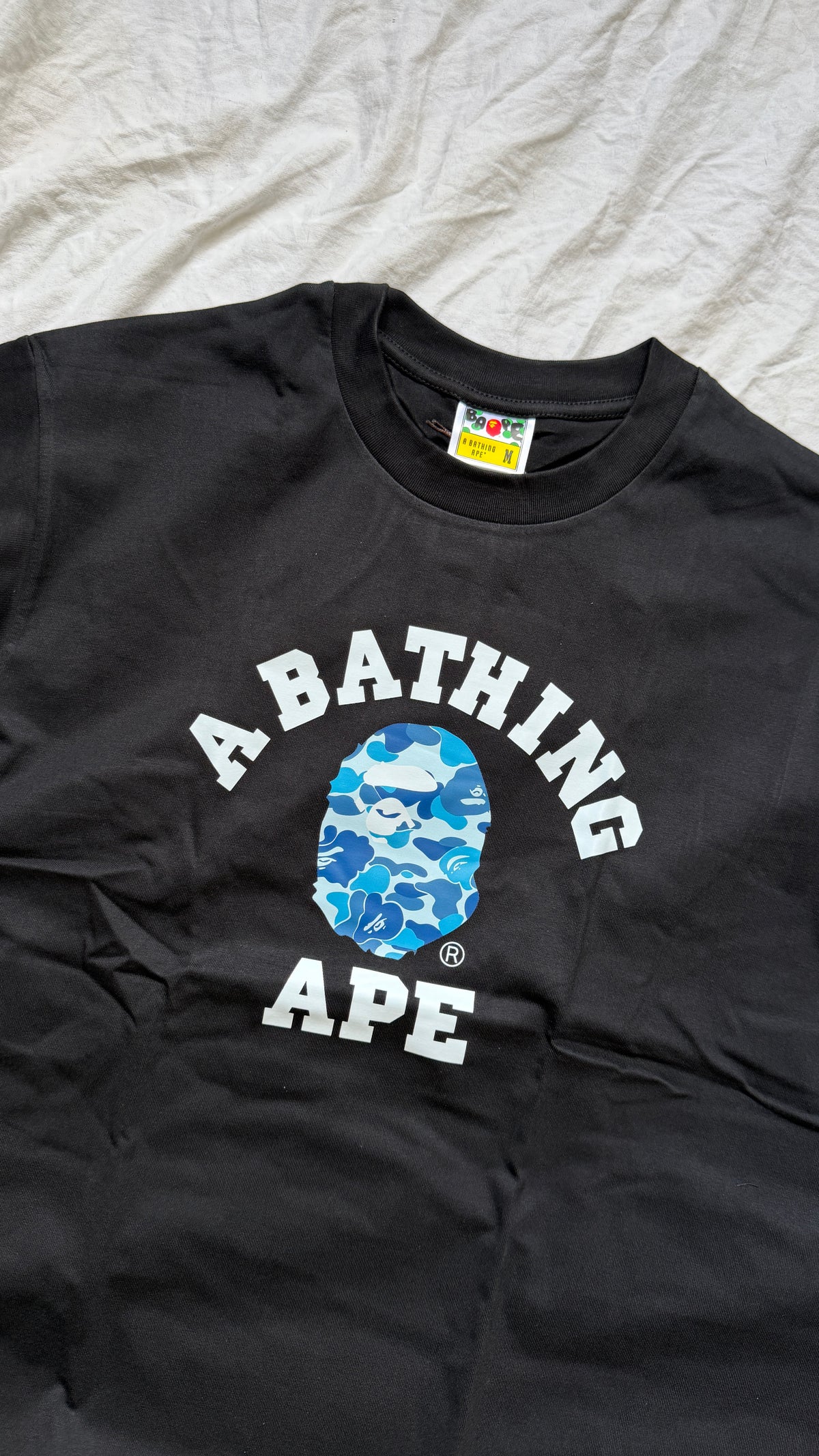 Bape College T-Shirt Blue Ape