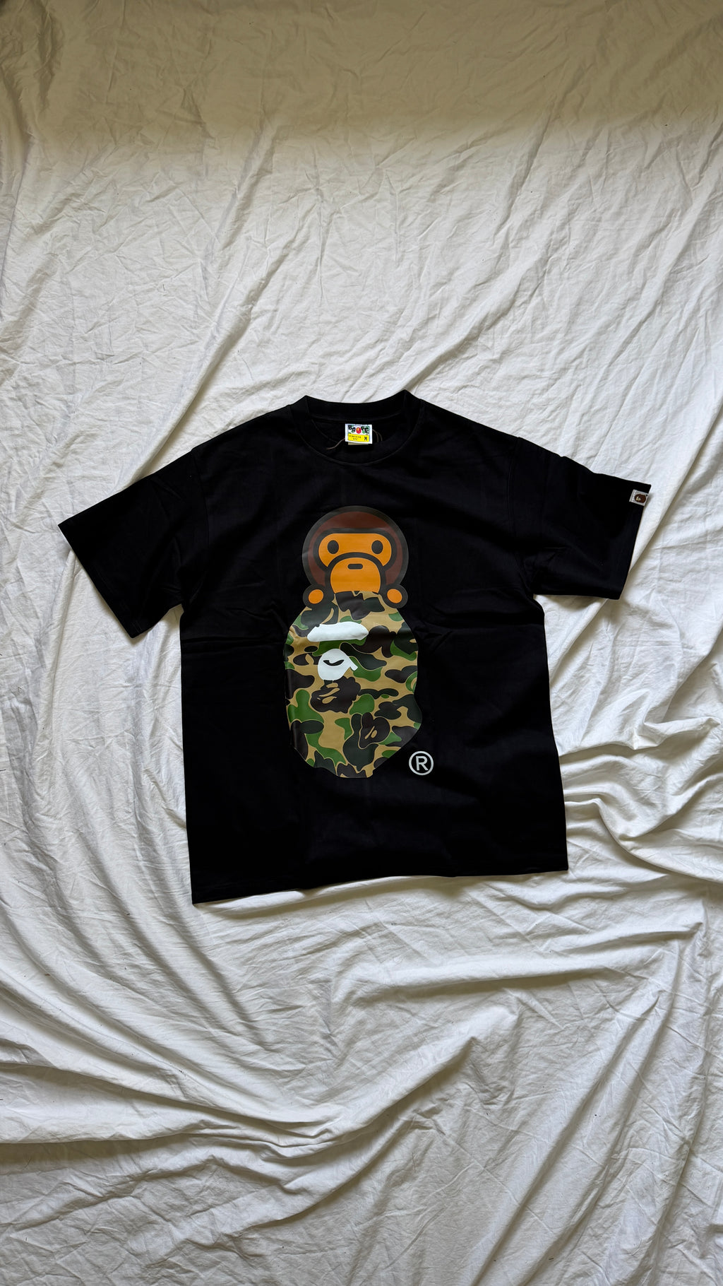 Bape Baby Milo Camo Ape Head T-Shirt