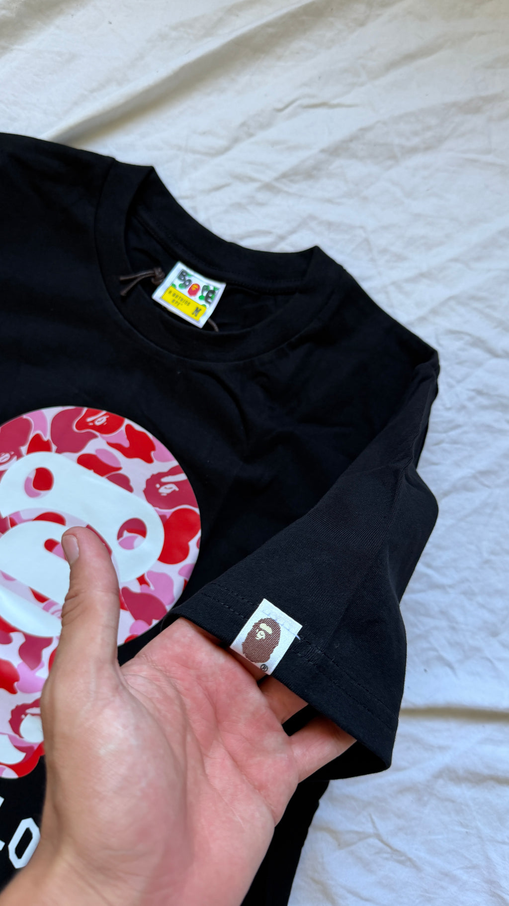 Bape Pink Baby Milo T-Shirt