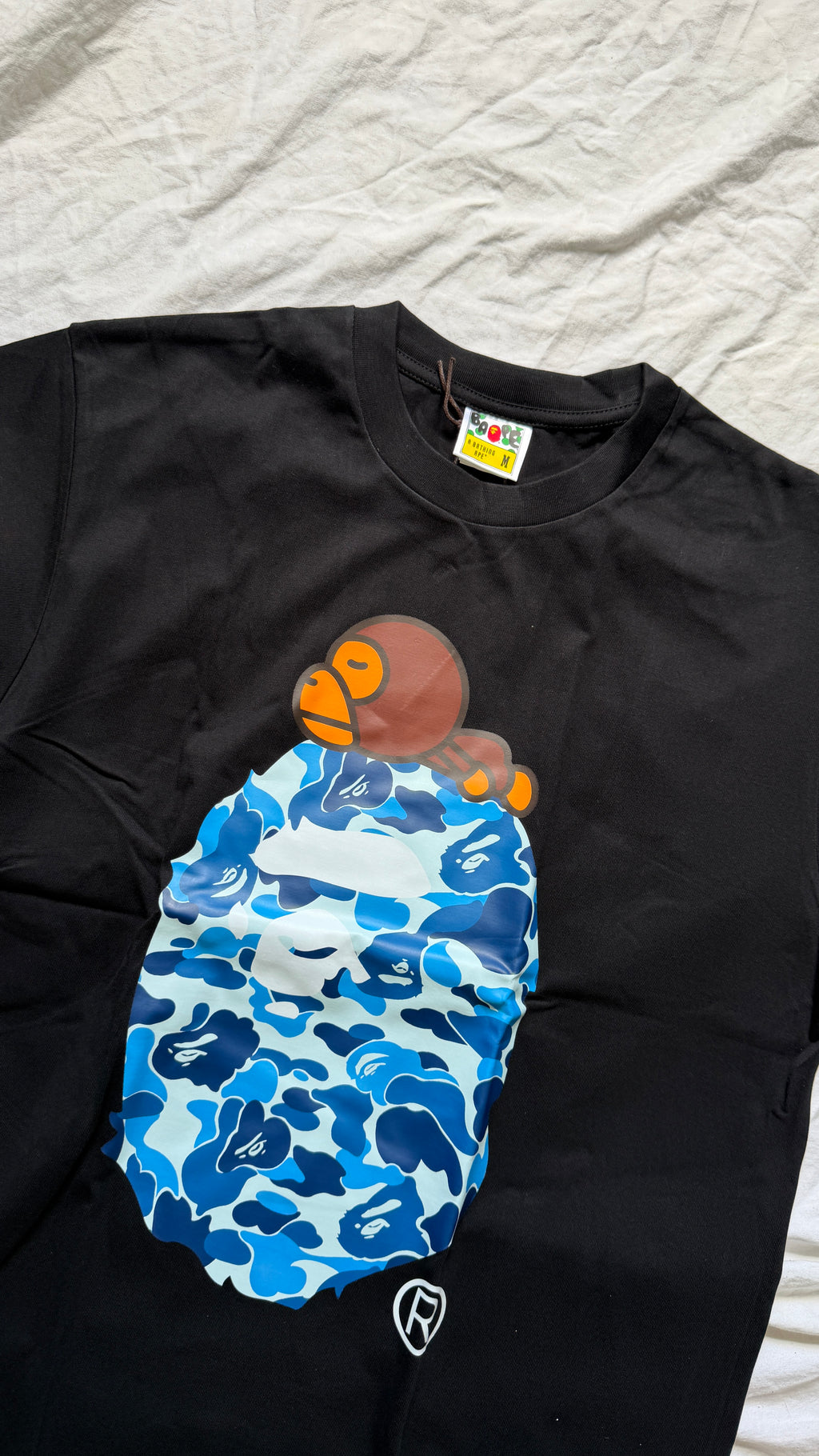 Bape Baby Milo Blue Ape Head T-Shirt