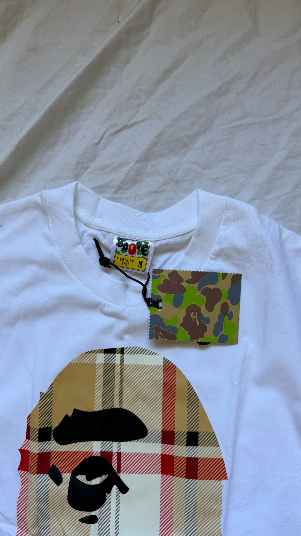 Bape Plaid Ape T-Shirt