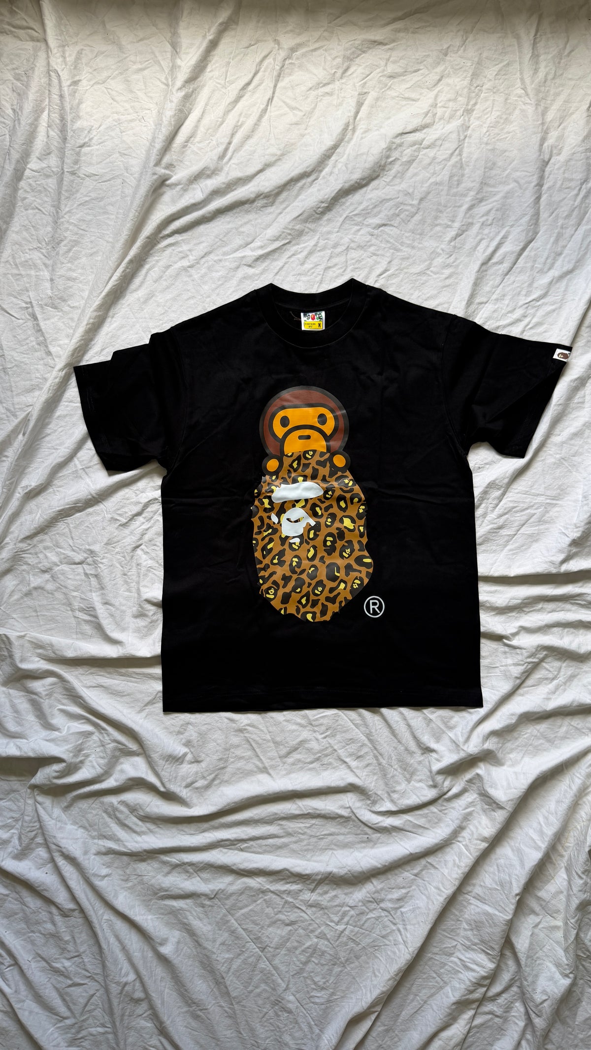 Bape Baby Milo Leopard Ape Head T-Shirt