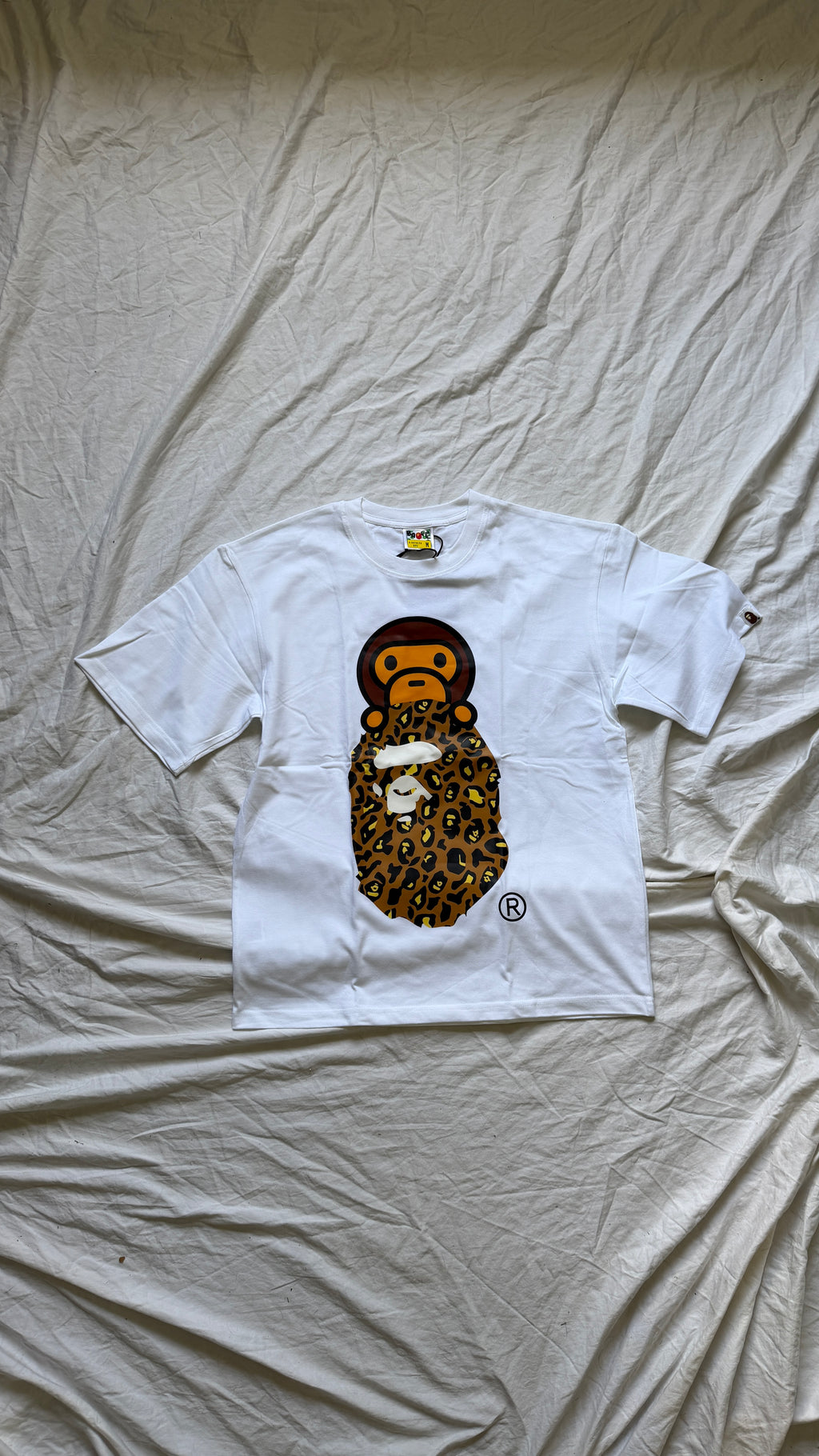 Bape Baby Milo Leopard Ape Head T-Shirt