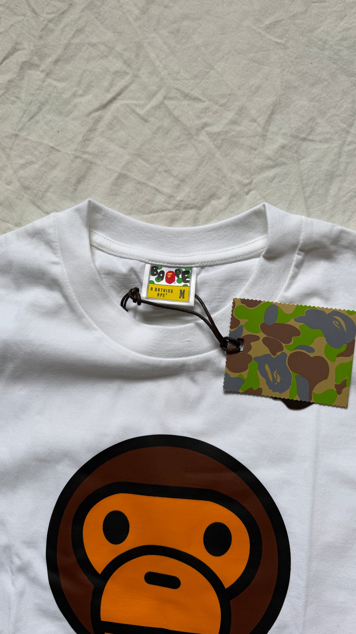 Bape Baby Milo White T-Shirt