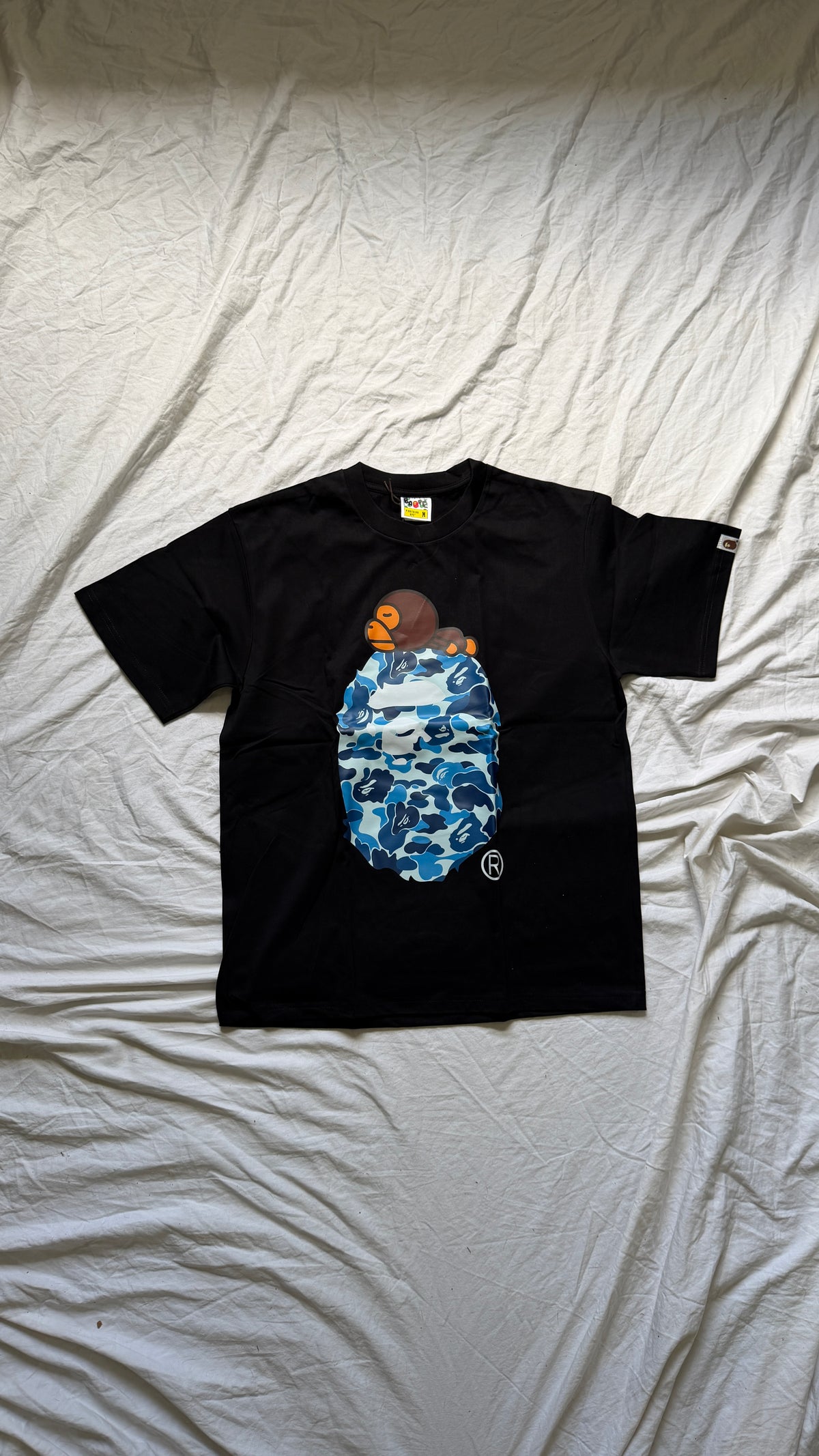 Bape Baby Milo Blue Ape Head T-Shirt